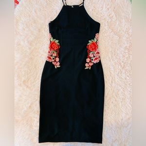 Bodycon Embroidered Dress